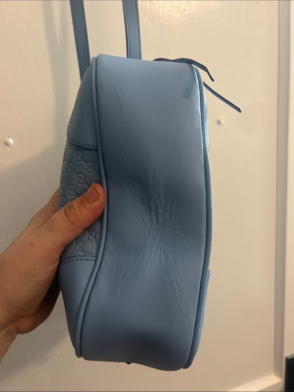 Gucci Light Blue Quilted Crossbody Shoulder Bag - Picture 6 of 9
